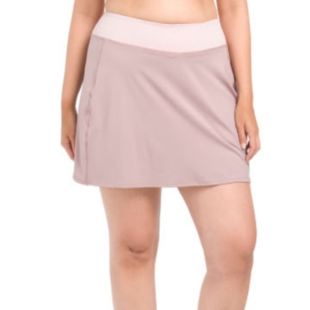 MADEWELL Women's Skort Sz 1X Mauve Pink Pickleball Tennis Fitness Skirt NWT